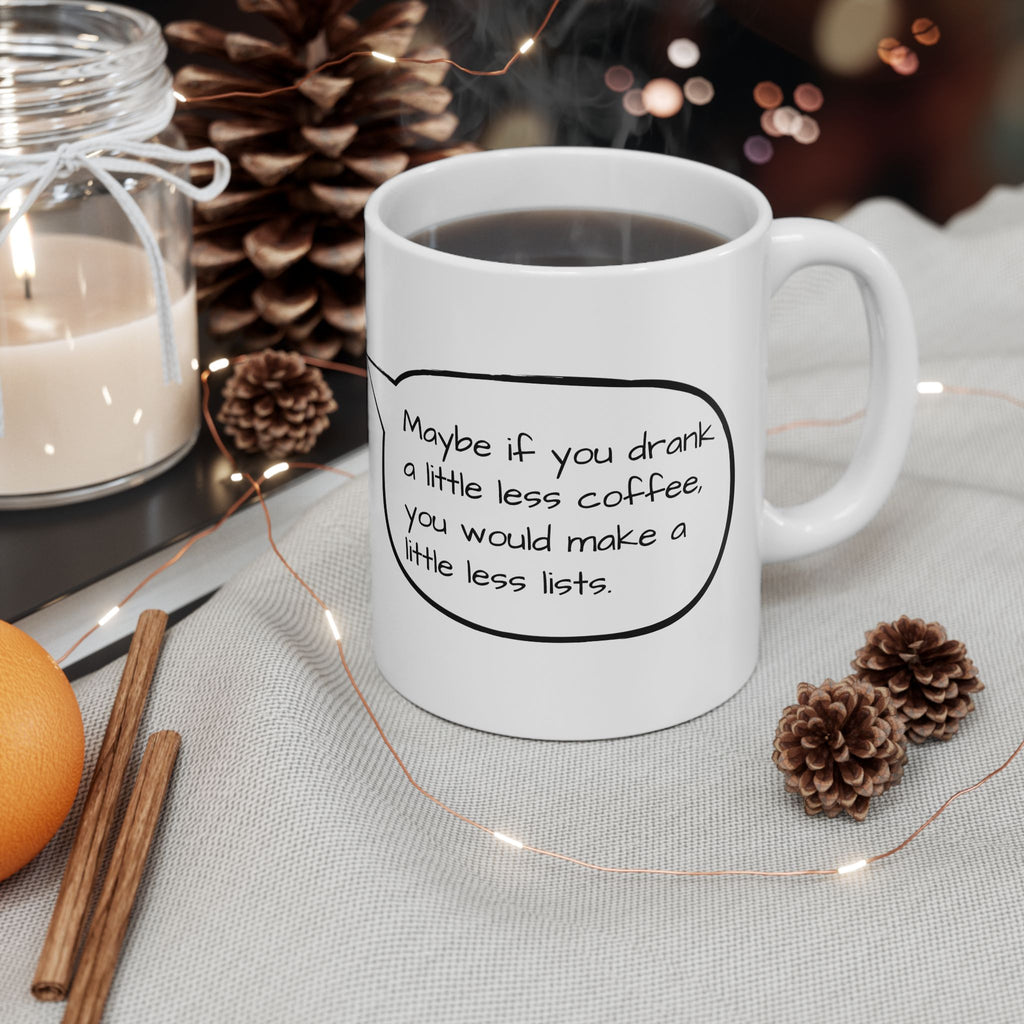 Gilmore Girls Luke Lists Quote Coffee Mug