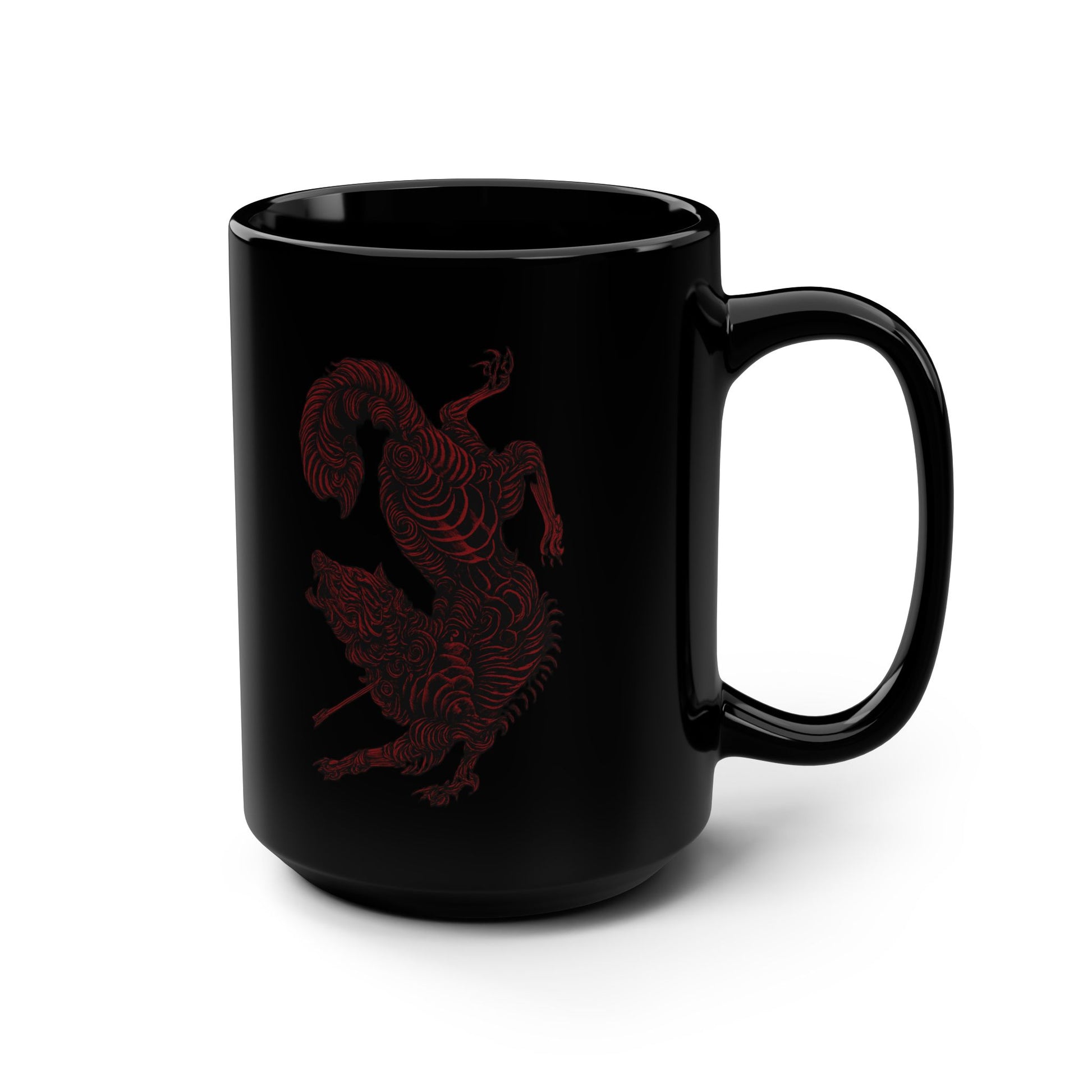 A Court of Thorns and Roses Art Black Coffee Mug