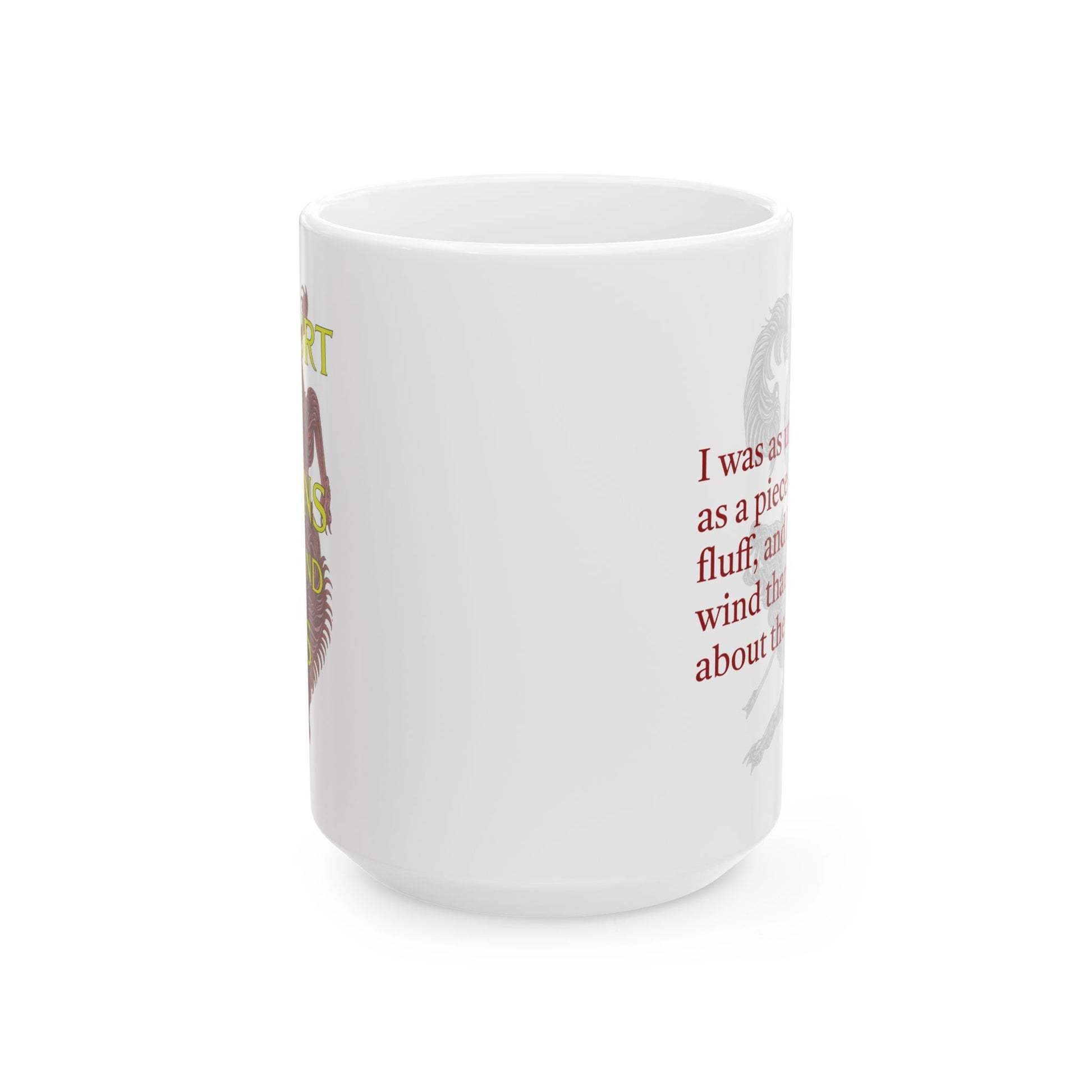 A Court of Thorns and Roses White Quote Mug - Dandelion Fluff