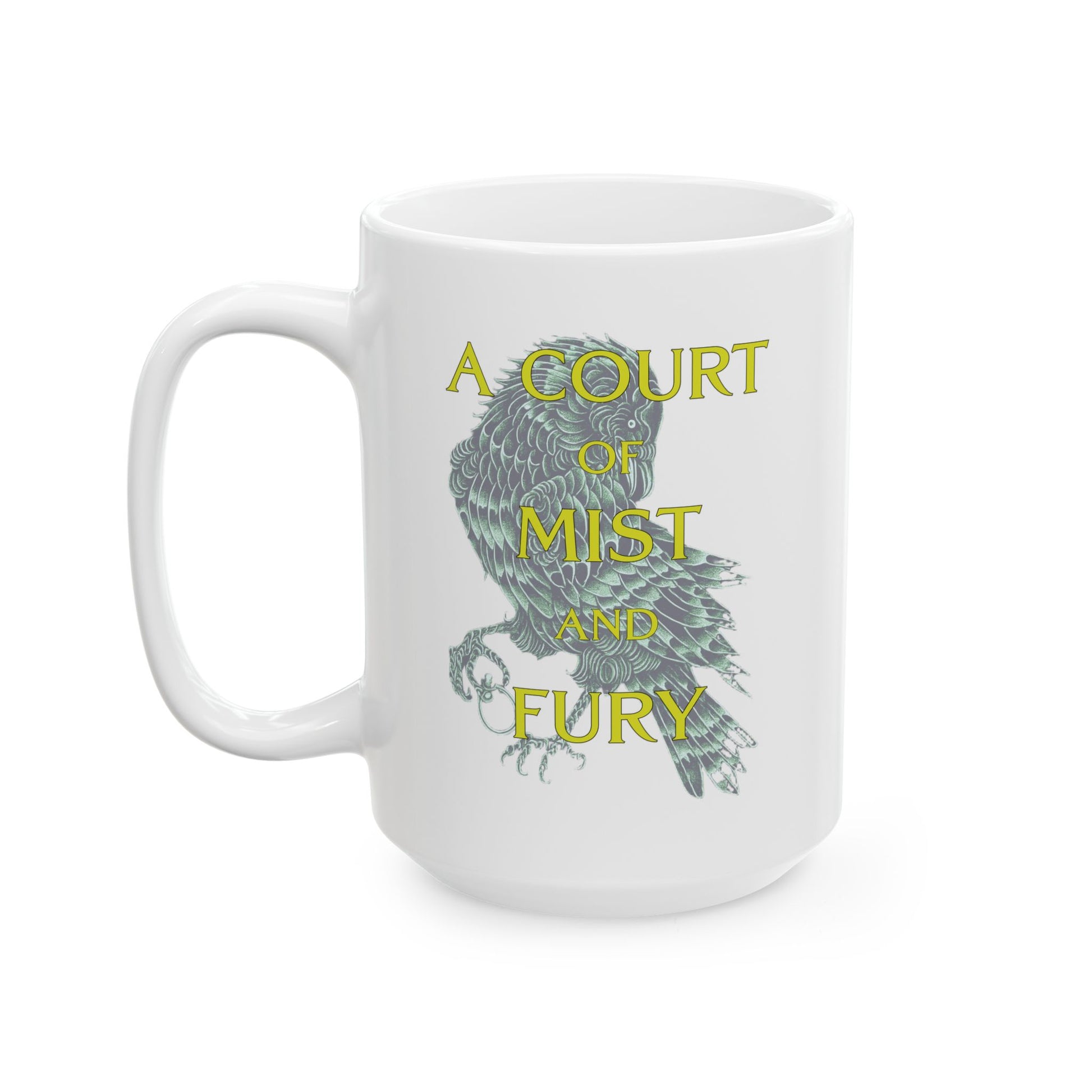 A Court of Mist and Fury White Art Mug - Every Piece of My Heart Belongs to You.